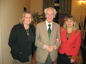 From left: Irena Zielińska, for many years managing the activities of Four Muses Parlour in Oborniki Śląskie, Juliusz Adamowski and Halina Muszak, Head of the Commune Cultural Centre in Oborniki Śląskie